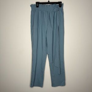 Grace Karin Light Blue Paperbag Waist Pants